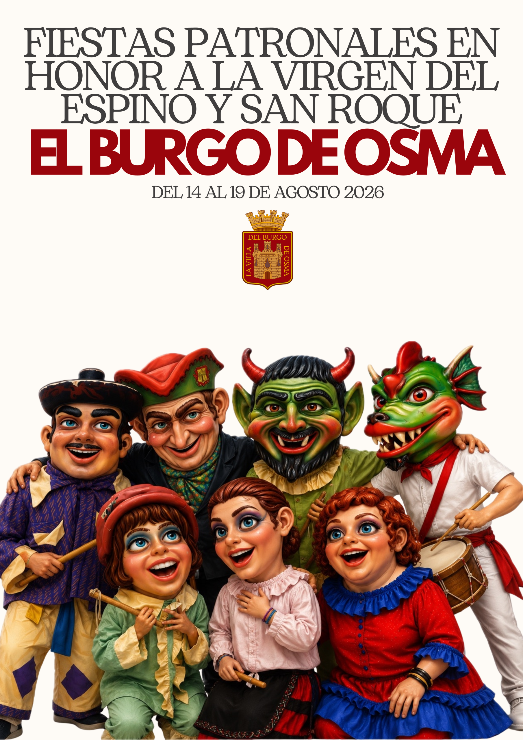 Programa de las Fiestas Patronales en honor a la Virgen del Espino y San Roque 2026